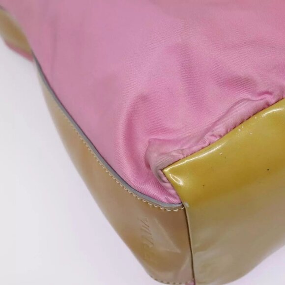 PRADA Shoulder Bag Nylon Pink Silver Auth 90242 - Picture 5 of 16